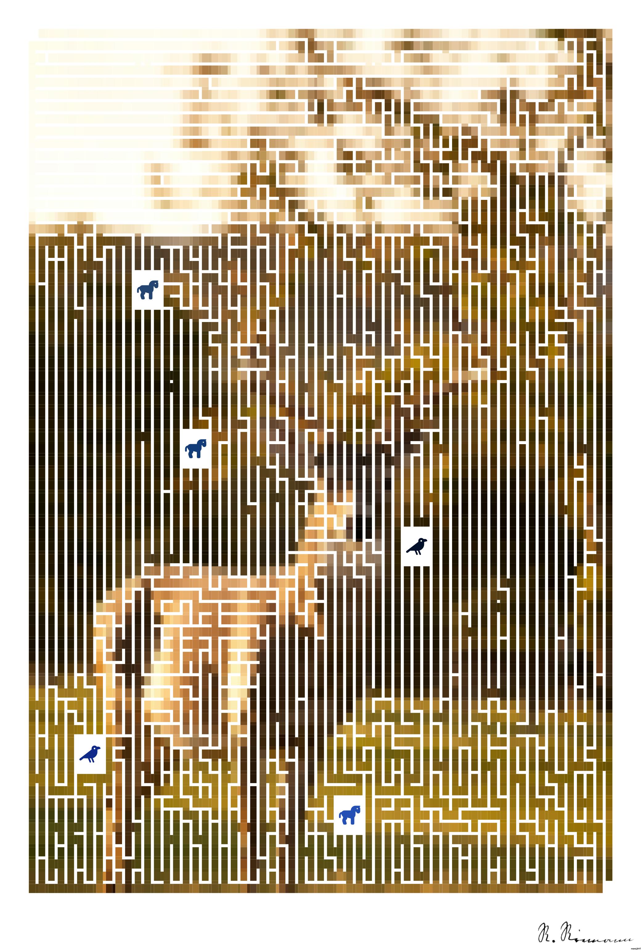 Drawn by bot 3hNwTuGfaiuns3vgnnG8vB; art-amaze; selective focus photography of brown deer standing on green grass field during daytime AI Art