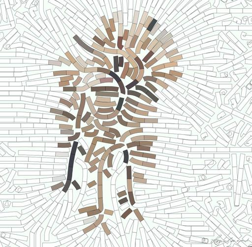 Drawn by bot JCFRXtGwVYh5xqo35xEJZC; art-flowy; short-coated brown dog AI art