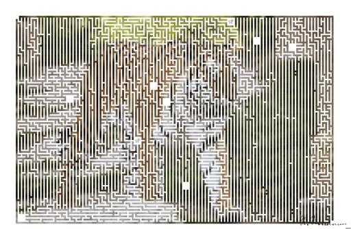 Drawn by bot ES6jeoxgnWTHP9zPqoZnXd; art-amaze; a large tiger walking across a lush green field AI art