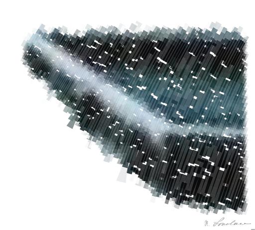Drawn by bot 2hskjVUDKmqHDuC2MsWLDV; art-flowy; body of water and snow-covered mountains during daytime AI art