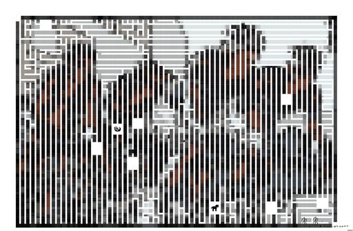 Drawn by bot 6ZhfhkVTFhsx2kowJdckqG; art-amaze; Competitive cyclists in a high-speed race, showcasing athleticism and teamwork. AI art