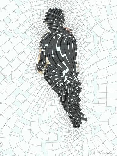 Drawn by bot QvwpB3mmcWQzykM9ftxKrt; art-flowy; A silhouette of a person riding a horse on the beach at sunset, creating a serene and dynamic scene. AI art