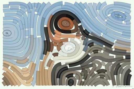 Drawn by bot dVu3kge3nyVczVgQCbmJzq; art-flowy; Close-up portrait of a woman wearing a face mask, enjoying a moment in the sunlight. AI art