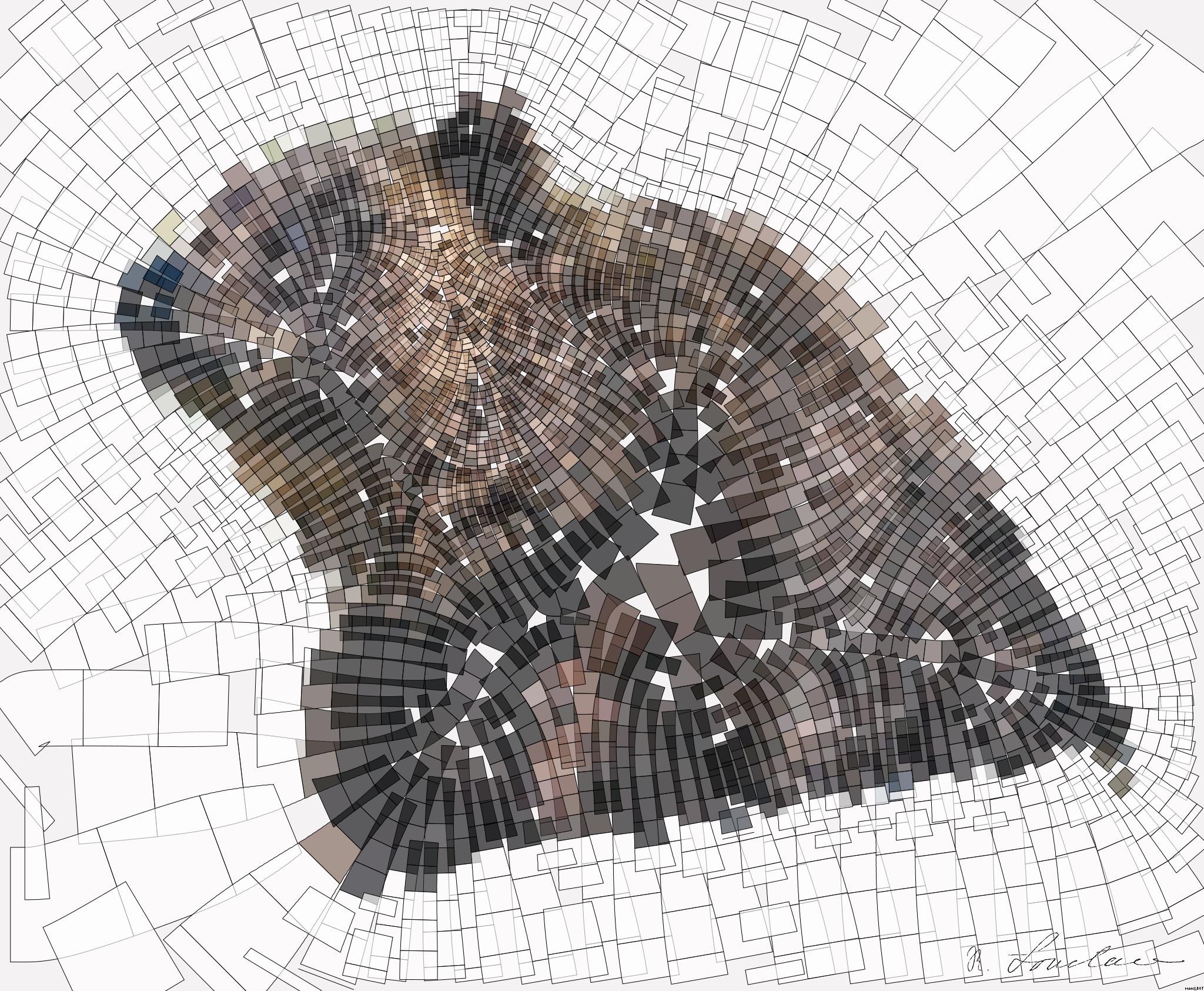 Drawn by bot jTwXbiqpVbeJmiUHp3csSr; art-flowy; Close-up of a grizzly bear sitting peacefully in a forest setting, showcasing its powerful presence. AI Art