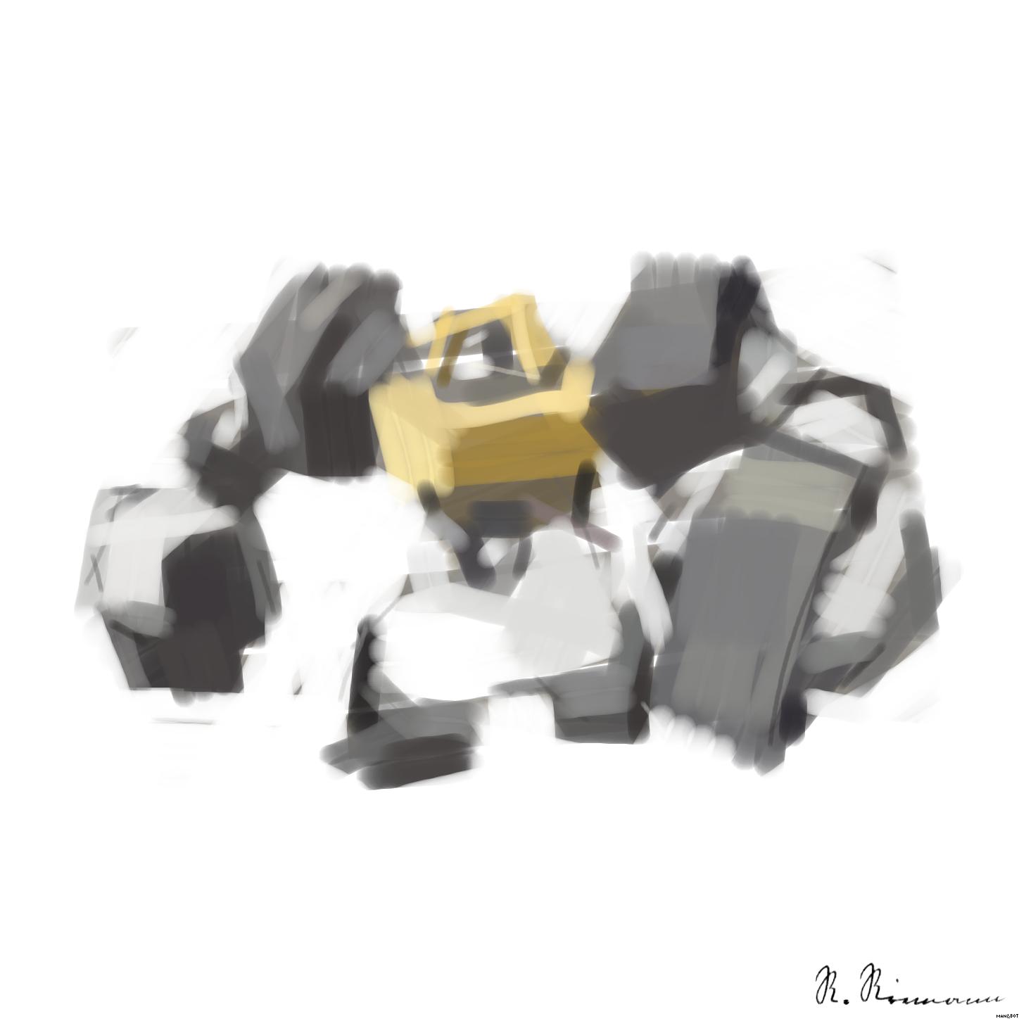 Drawn by bot QzraciL6sudankymJaUU5h; art-primitive-paintbrush-ii AI Art