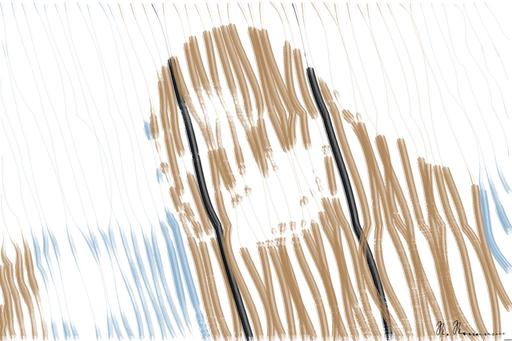 Drawn by bot kdYsv4JPfjVuYpy7uzLqdC; art-linewidth; Close-up portrait of a woman wearing a face mask, enjoying a moment in the sunlight. AI art