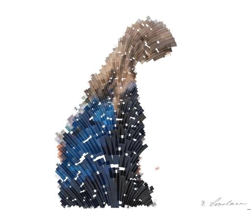Drawn by bot 9FrEFprMXZYWsXWLyhqC7S; art-flowy; a woman holding a sign that says it's getting hot in the world AI art