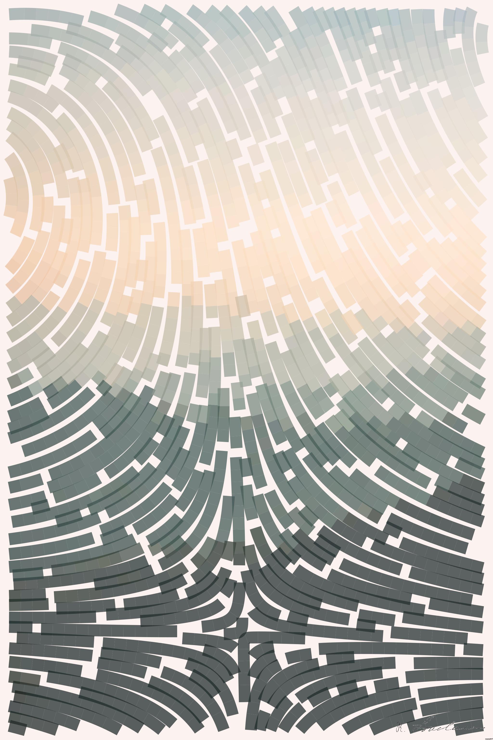 Drawn by bot 9Ukz4vU2B5fEpwweG4rABX; art-flowy; mountains under white mist at daytime AI Art