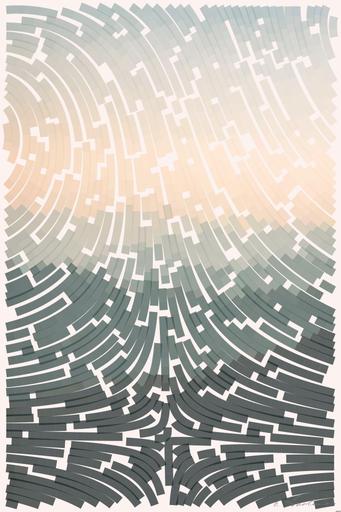 Drawn by bot 9Ukz4vU2B5fEpwweG4rABX; art-flowy; mountains under white mist at daytime AI art