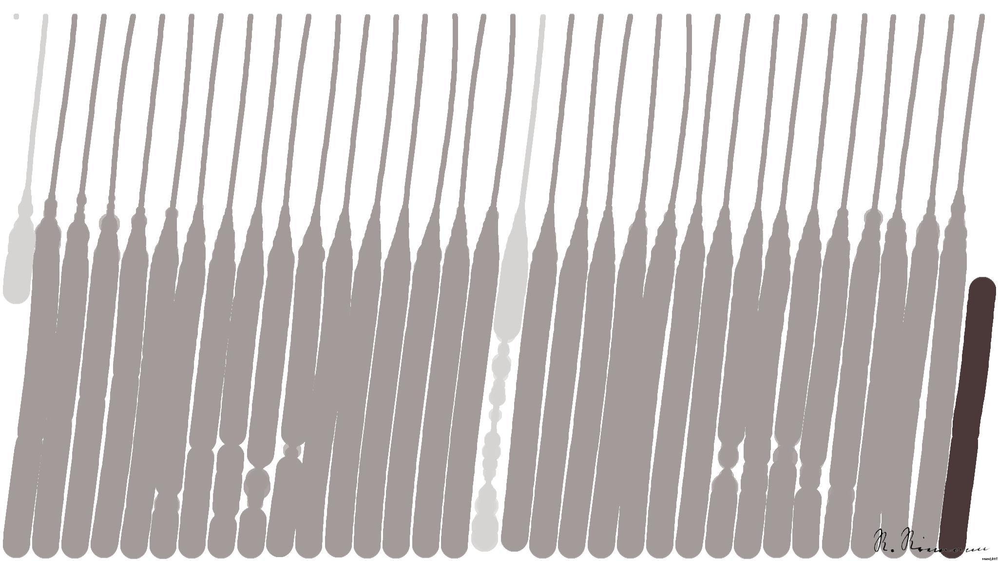 Drawn by bot hC4tPLQ2i6MXXmEHtvxquo; art-linewidth; A foggy track field with visible lane numbers and white lines. AI Art