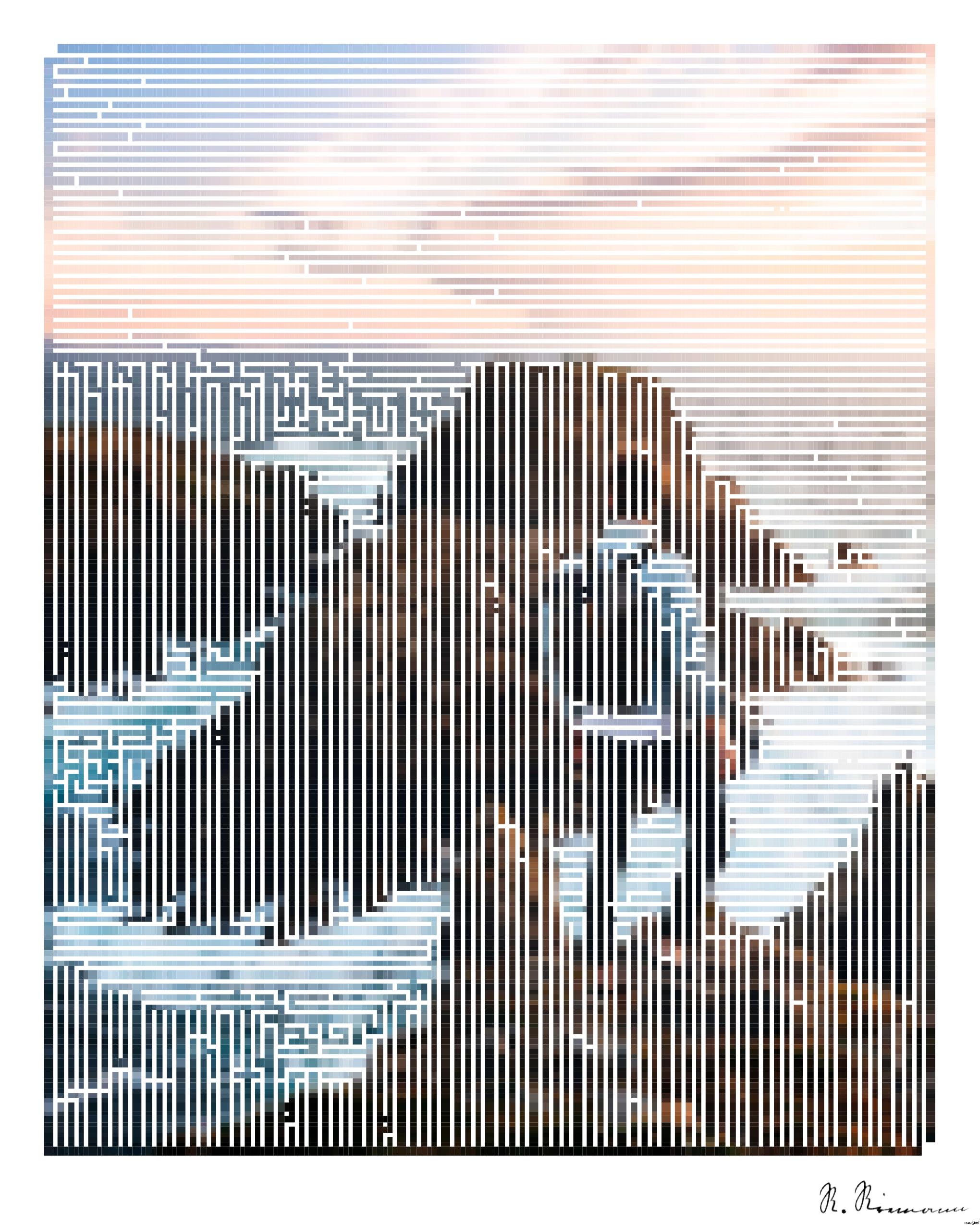 Drawn by bot CkpYRfEUgDaQkdSuXPcHfr; art-amaze; man standing near cliff looking at body of water during daytime AI Art