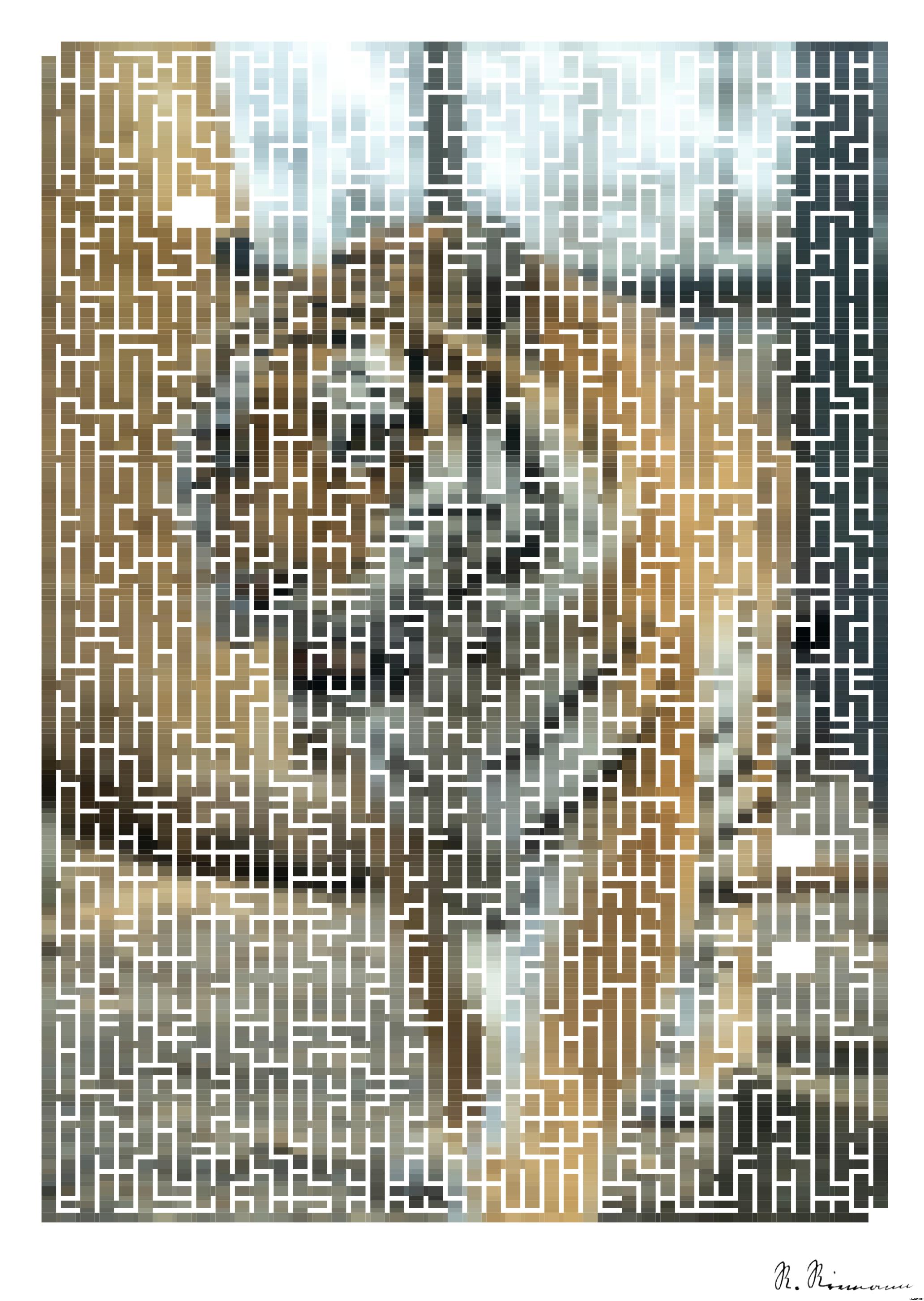 Drawn by bot JqQNz2grKtPSpXyPgPQKp8; art-amaze; a tiger walking across a dirt field next to a fence AI Art