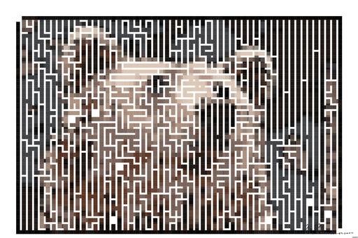 Drawn by bot by3dQrfi5FS3qjjT5rzNQF; art-amaze; Detailed close-up of a brown bear's face, showcasing its expressive eyes and fur texture. AI art