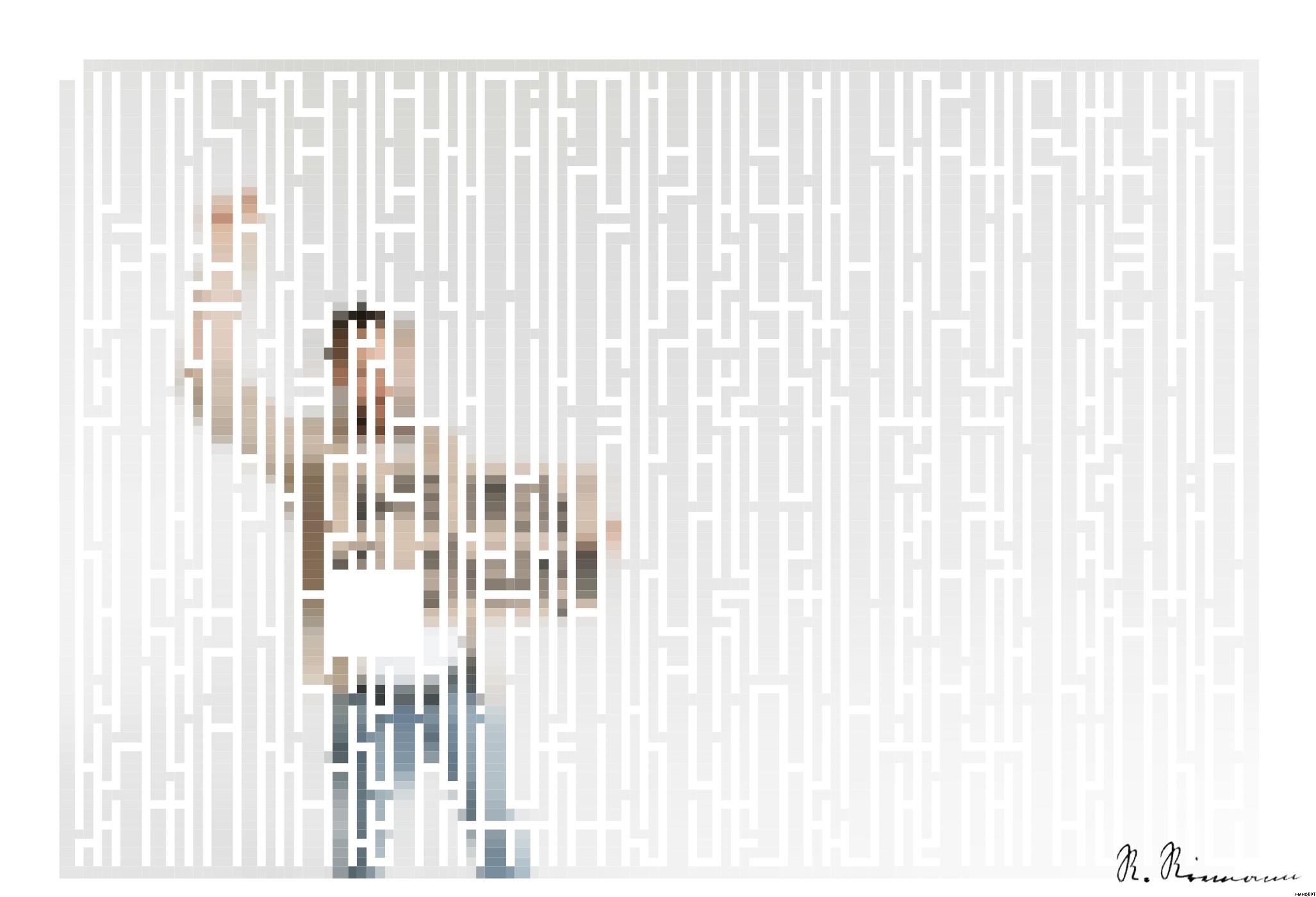 Drawn by bot 9FzWY8JuNKyPDziMStqMRa; art-amaze; Man holding a 'We Need a Change' sign with raised fist, isolated background. AI Art