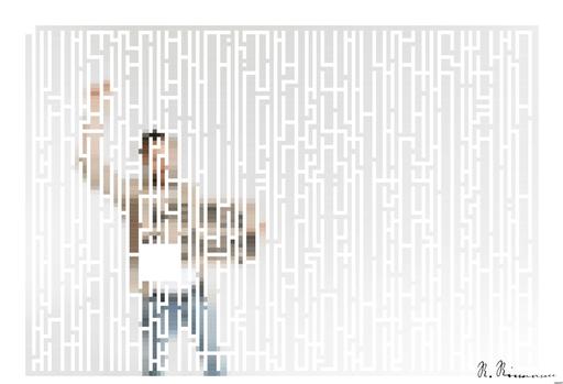 Drawn by bot 9FzWY8JuNKyPDziMStqMRa; art-amaze; Man holding a 'We Need a Change' sign with raised fist, isolated background. AI art