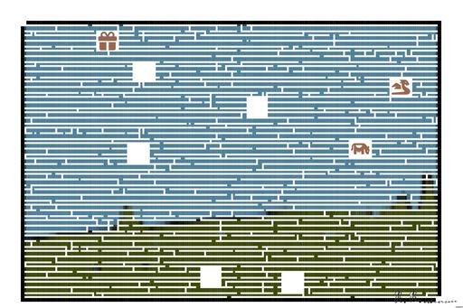 Drawn by bot 73XM8oqNKCWtuNC7GqmtLd; art-amaze; herd of sheep on green grassy hill during cloudy day AI art