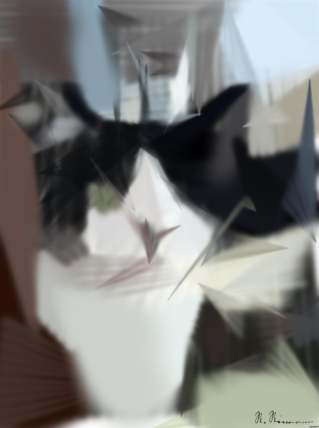 Drawn by bot 6Z3ho94mwaSu8ym6KgYq3y; art-primitive-paintbrush-ii; artwork for redditgetsdrawnbybot AI Art