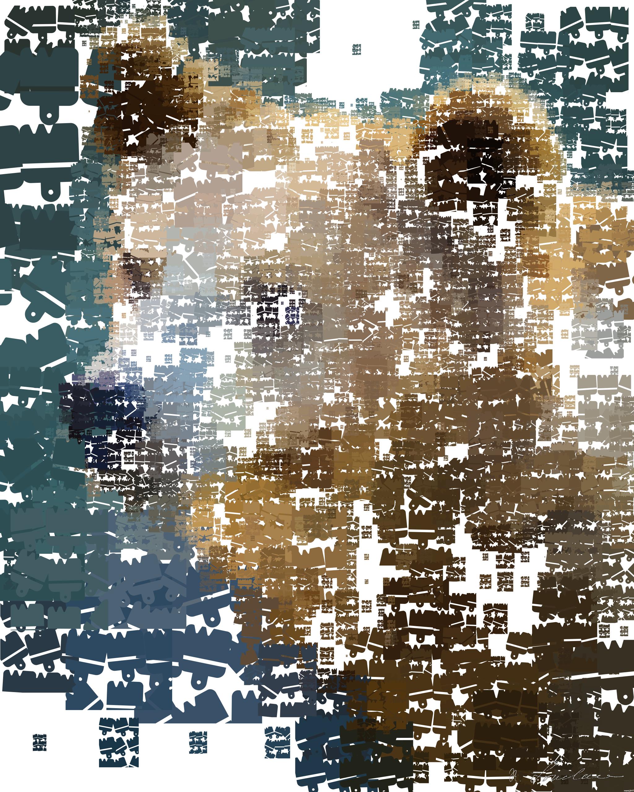 Drawn by bot bR2mPtrc86LeTU2NGwGRXB; art-quadrangle; brown bear in close up photography AI Art