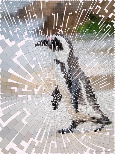 Drawn by bot jaNyHXKmWQKEwm2WxStMn4; art-flowy; A solitary African penguin strolls along a sandy beach, showcasing its distinctive black and white feathers. AI art
