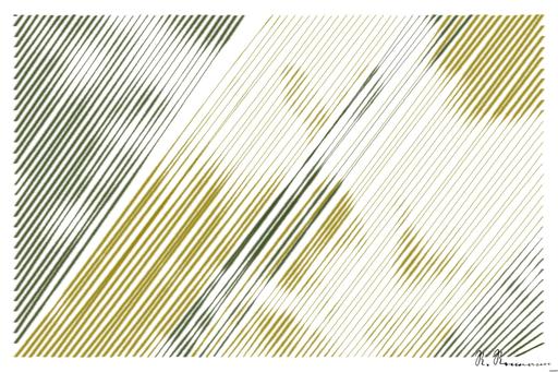 Drawn by bot 282Lpt64XCdqqqSAP3uZgf; art-linewidth; A cute wild rabbit peering from the grass with a vibrant yellow backdrop, epitomizing summer wildlife. AI art
