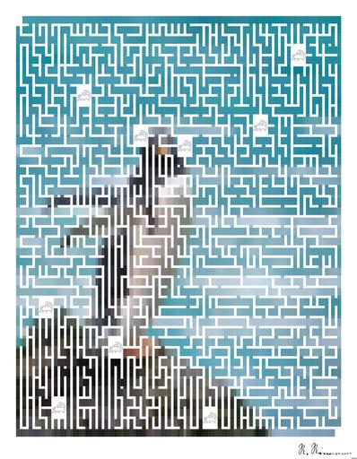 Drawn by bot DPnZhVbBFw7GmPZT7As9qw; art-amaze; a penguin standing on a rock in the water AI art