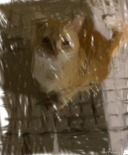Drawn by bot 65EaVPtAHdiUPtzph8nE5T; art-primitive-paintbrush-ii; artwork for redditgetsdrawnbybot AI art