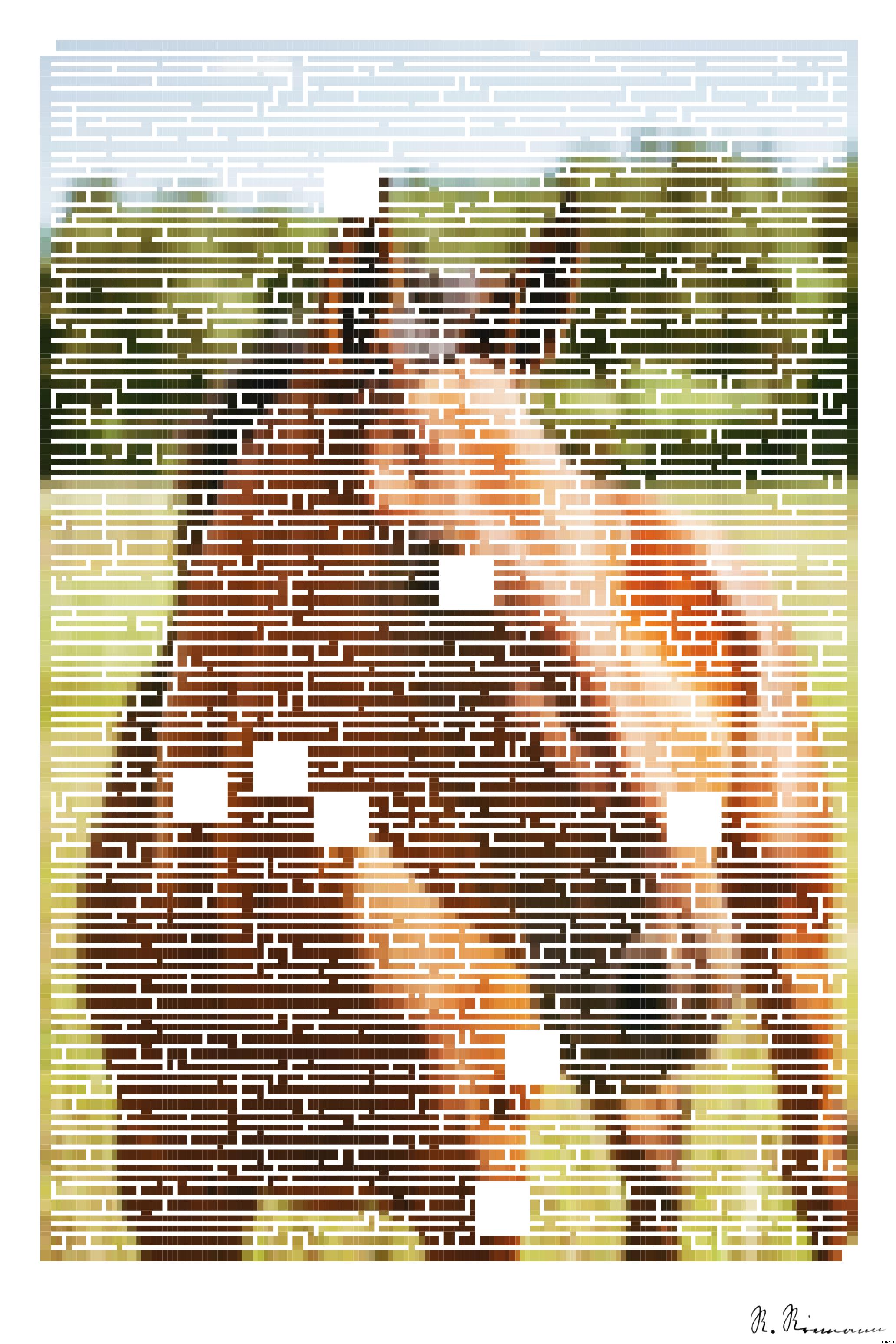 Drawn by bot 2z8A4CMRPioigcEufyvao7; art-amaze; brown horse on green grass field AI Art
