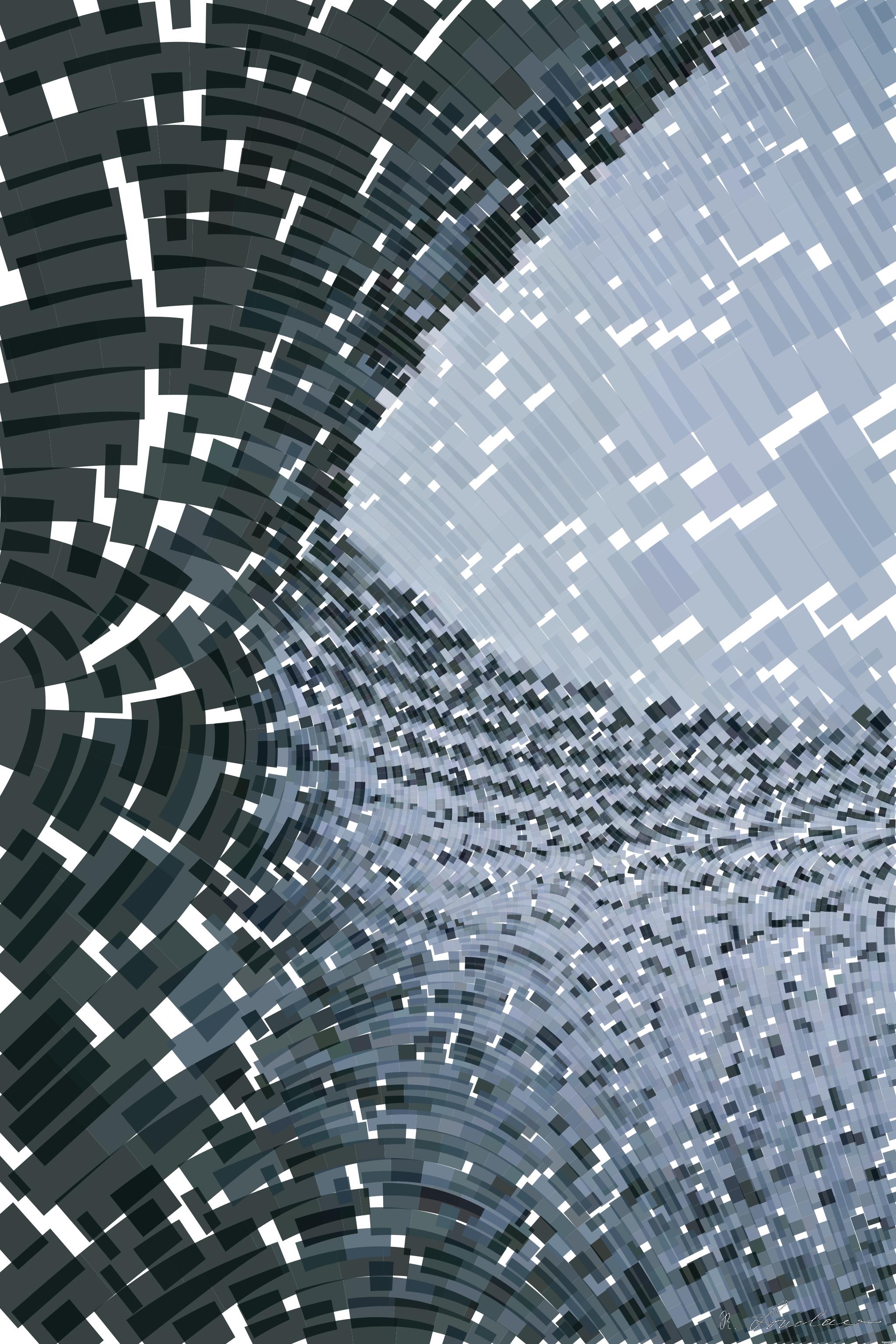 Drawn by bot UPGJ3KxzbjoLnMWiL6e89a; art-flowy; black and white stripe textile AI Art