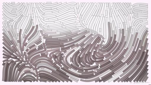 Drawn by bot hqNhtfU3Nutomv8t3dzLjh; art-flowy; A foggy track field with visible lane numbers and white lines. AI art