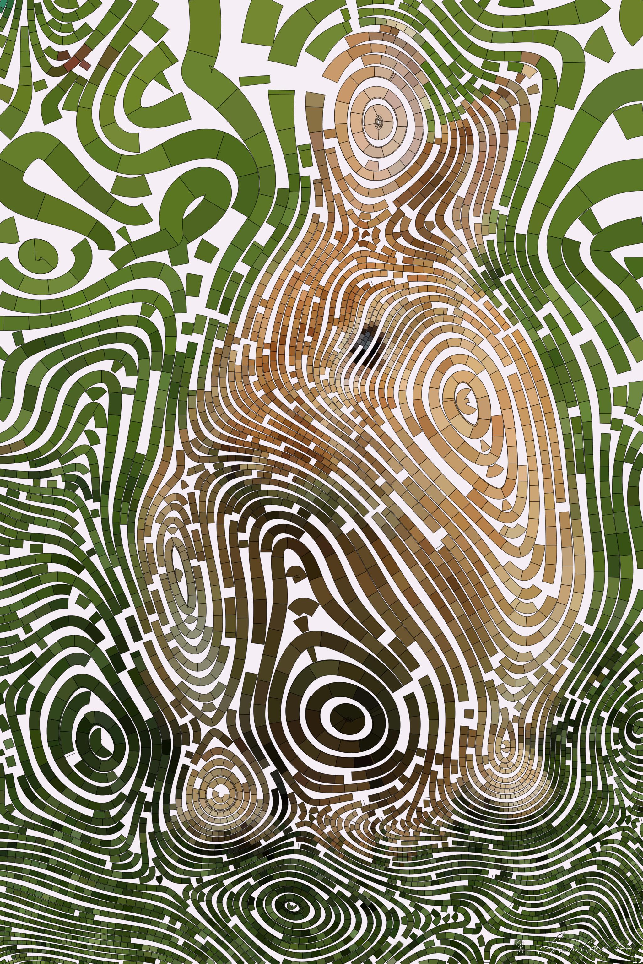 Drawn by bot d3ccmV6cPC2f3JkHNdyzoe; art-flowy; Close-up of a cute rabbit sitting on grass outdoors, showcasing its furry features. AI Art