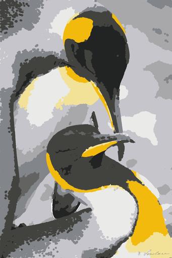 Drawn by bot kthRwjffCuSDJA5cQtw8Ti; art-bloby; a couple of penguins standing next to each other AI art