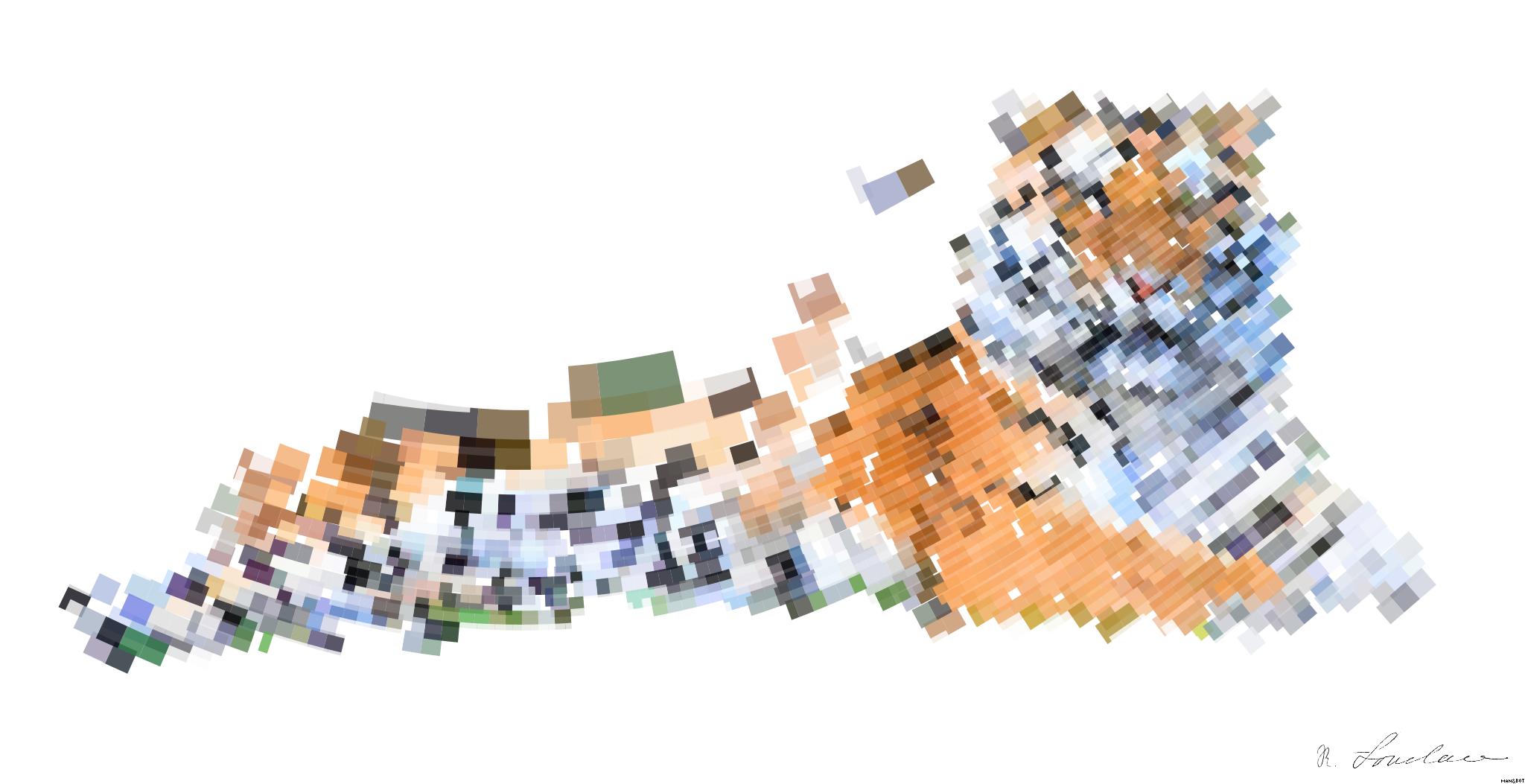 Drawn by bot fpMhkaHA9pd65c5fSzAzd5; art-flowy; A Bengal tiger and cub resting together outdoors in a natural setting, displaying wildlife bonding. AI Art