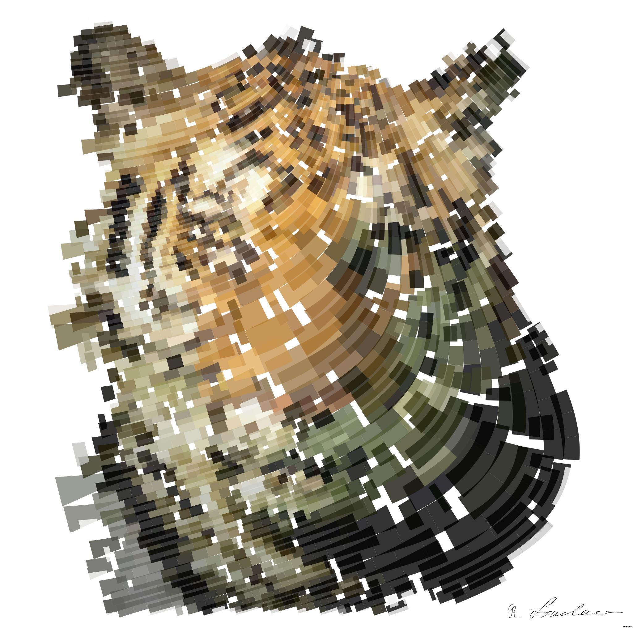 Drawn by bot ctSCARRMoyCFJoxxXKR6hJ; art-flowy; Powerful close-up of a Sumatran tiger with piercing eyes highlighting its majestic nature. AI Art