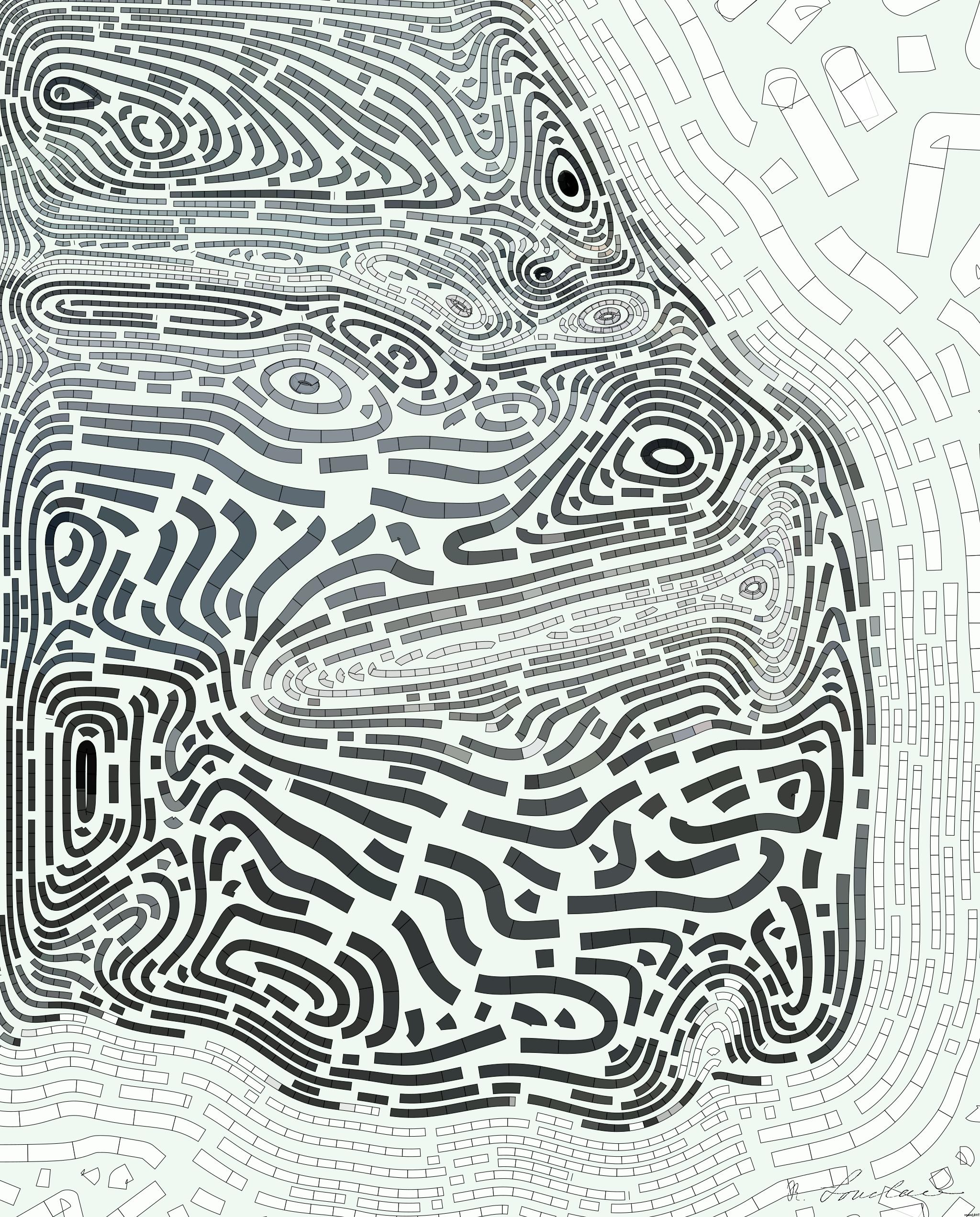 Drawn by bot mBcTSZVZrBft957WAZFn7a; art-flowy; a black car is parked in a garage AI Art