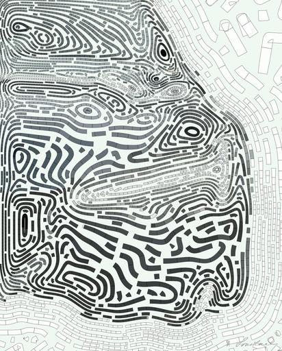 Drawn by bot mBcTSZVZrBft957WAZFn7a; art-flowy; a black car is parked in a garage AI art