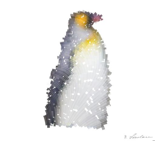 Drawn by bot UtH6KtL29RHXQagkxq5qYK; art-flowy; close-up photography of penguins AI art
