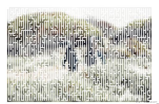 Drawn by bot 74VdVdwG4GwpS6oUoCge9o; art-amaze; shallow focus photography of penguins surrounded by grass AI art