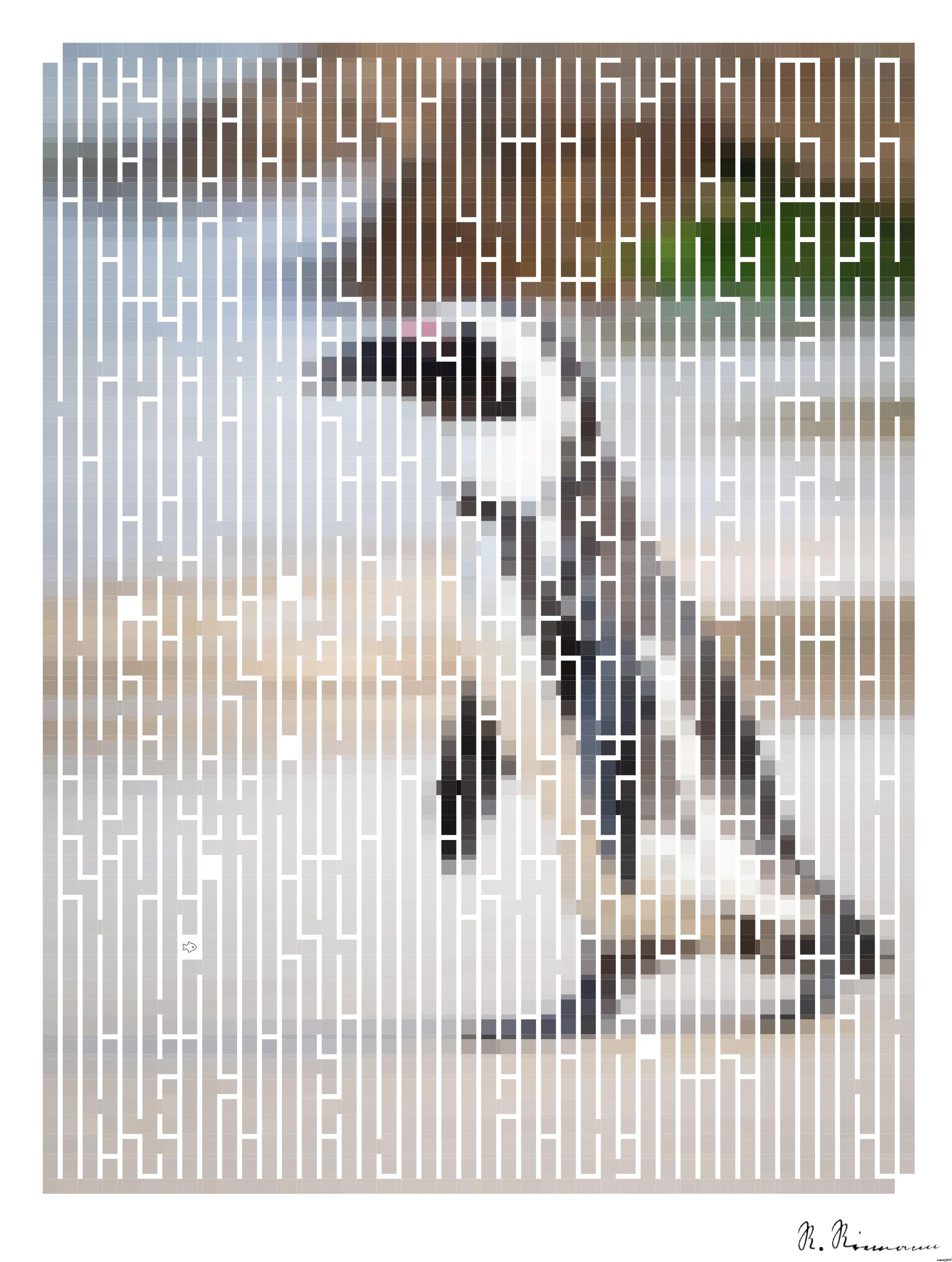 Drawn by bot RcJdcguHVq4srYn3hyecci; art-amaze; A solitary African penguin strolls along a sandy beach, showcasing its distinctive black and white feathers. AI Art