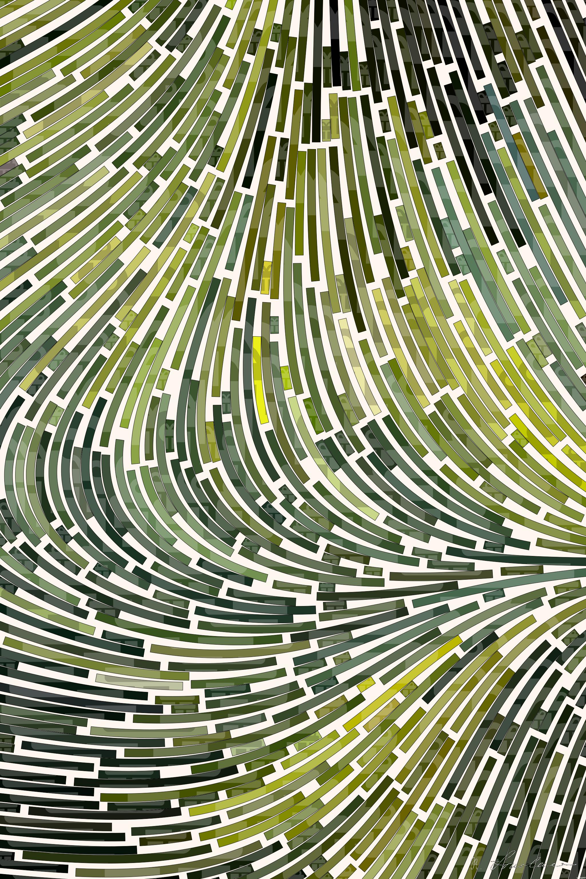 Drawn by bot hz229KDBP6yhn25JspBZ8B; art-flowy; selective focus photo of green vine AI Art