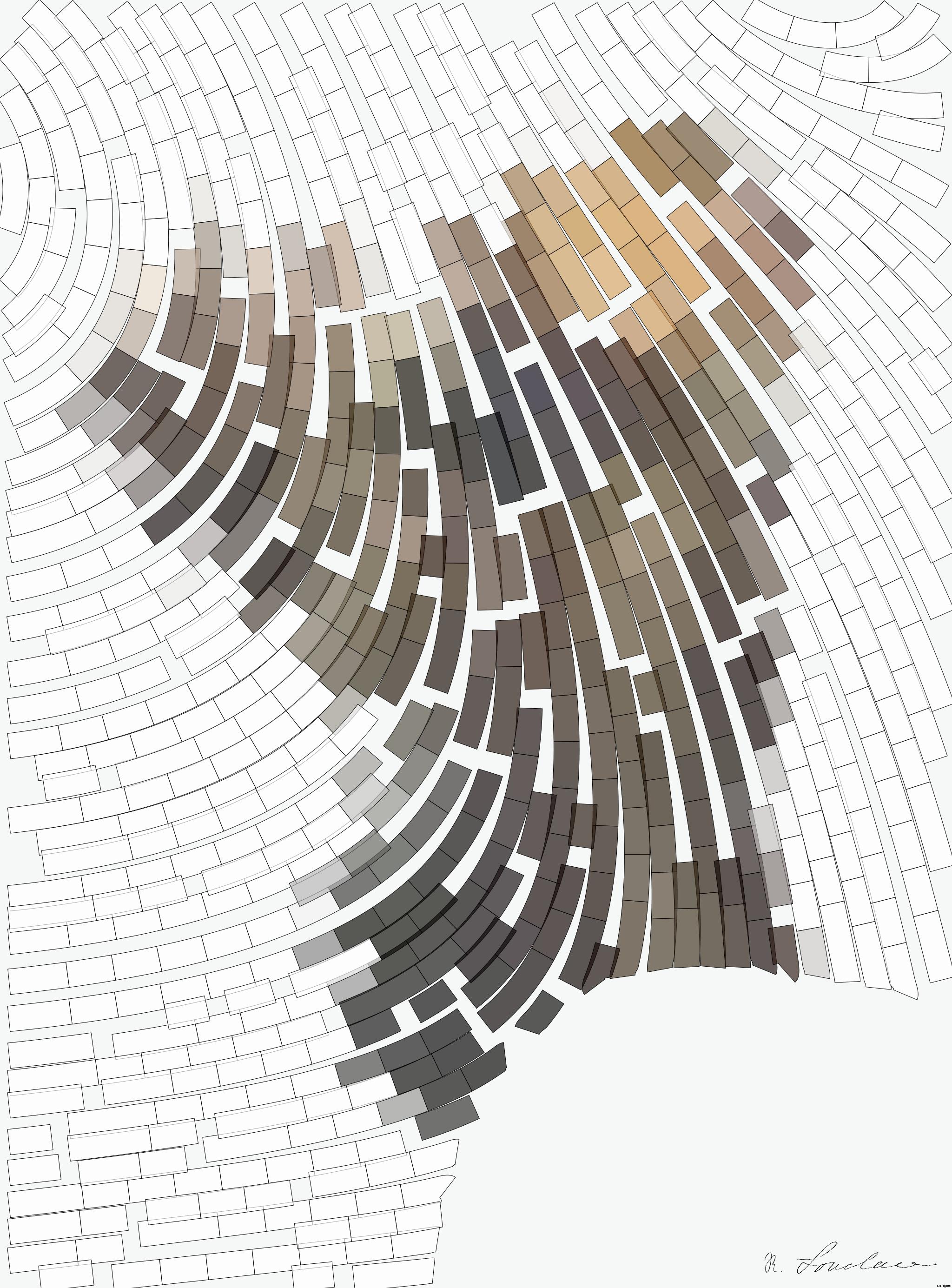 Drawn by bot 8FJAJRev4oCYU8G9u8XbKX; art-flowy; a group of brown bears standing on top of a waterfall AI Art