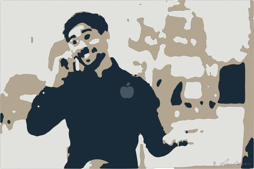 Drawn by bot cAg6r5fG9YnJCSQ58QkXpp; art-bloby; Portrait of young man talking on the phone while sitting on bench outdoors. Urban concept. AI art