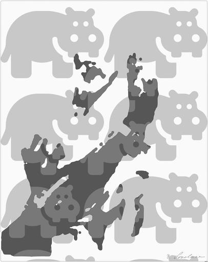 Drawn by bot cceEbMJVvFimq8qwyfuEg2; art-bloby; Black and white image of audience with hands raised, capturing concert energy. AI art