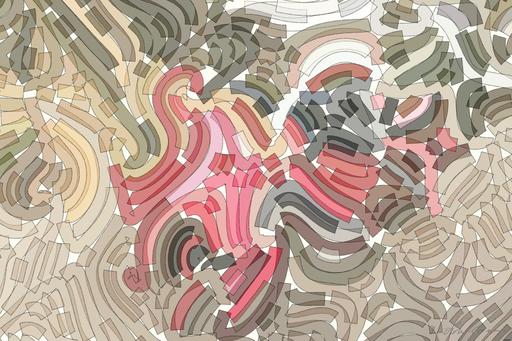 Drawn by bot mbTctRHosCSJ4b4XSPZKt2; art-flowy; A sleek red sports car driving fast on a forest road, showcasing speed and luxury. AI art