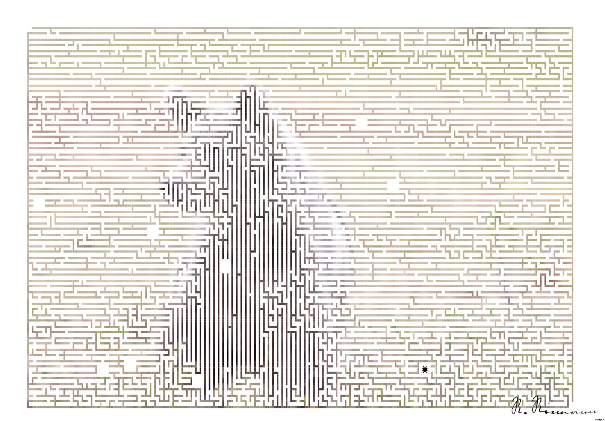 Drawn from photo on Pixabay: None AI Art