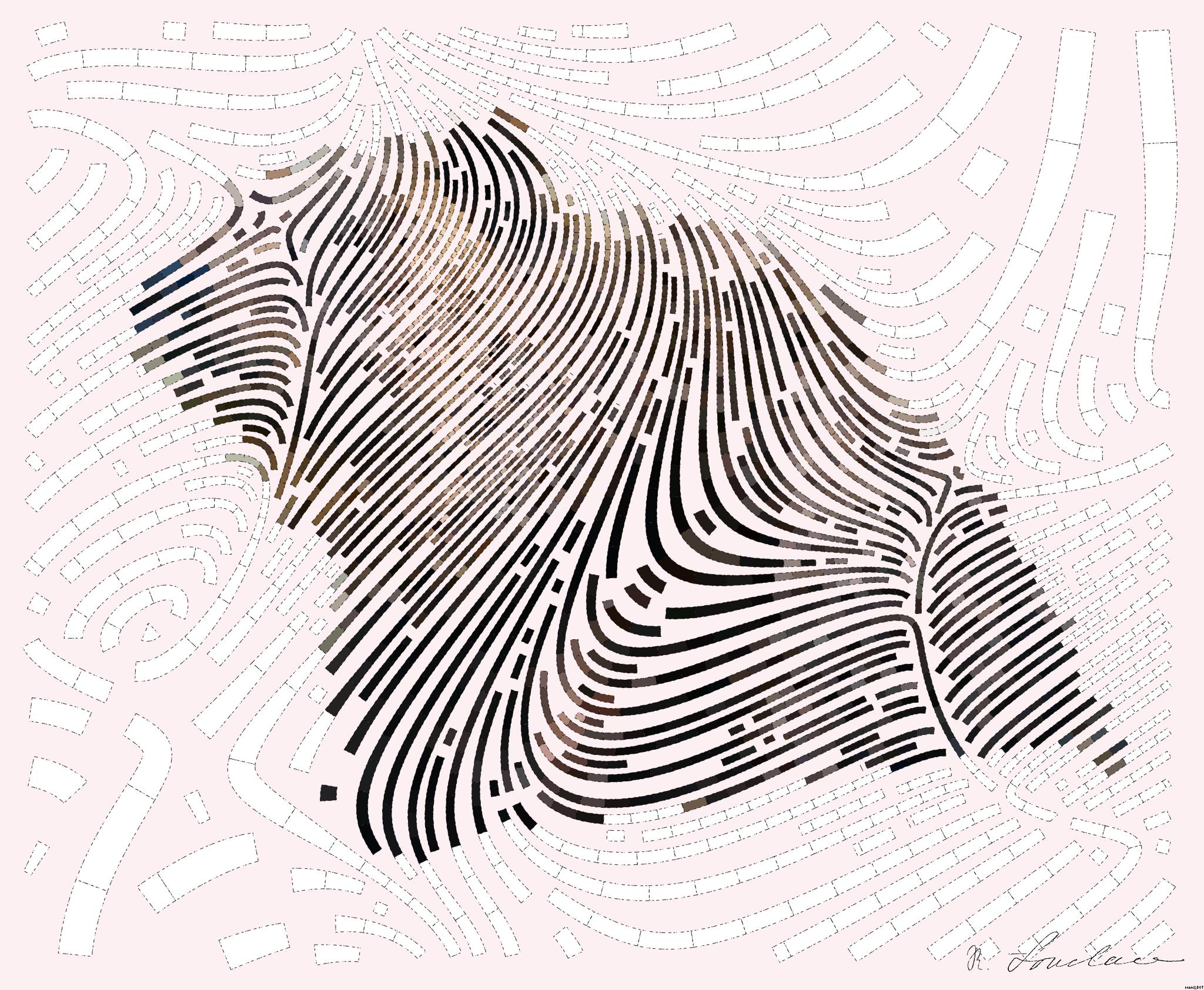Drawn by bot bgShStfeScrxgCQUQNmRx6; art-flowy; Close-up of a grizzly bear sitting peacefully in a forest setting, showcasing its powerful presence. AI Art