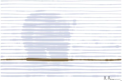 Drawn by bot PMRn3cGCFjuXjYdmAnzWS3; art-linewidth; polar bear on snow covered ground during daytime AI art