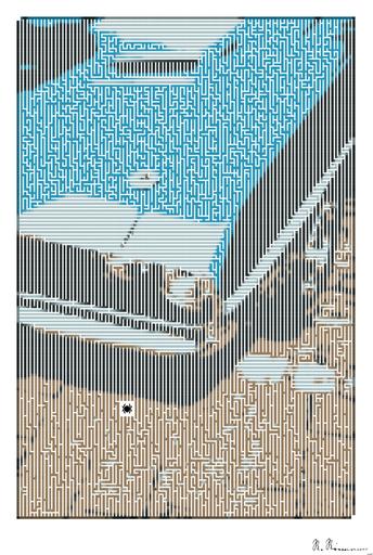 Drawn by bot YpQzpqQepWKBTy8yFMjFRL; art-amaze; a close up of the front end of a blue car AI art