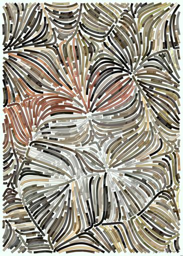 Drawn by bot gqAtA76PLa75cY9y2s6AiE; art-flowy; white and brown rabbit on brown grass AI art