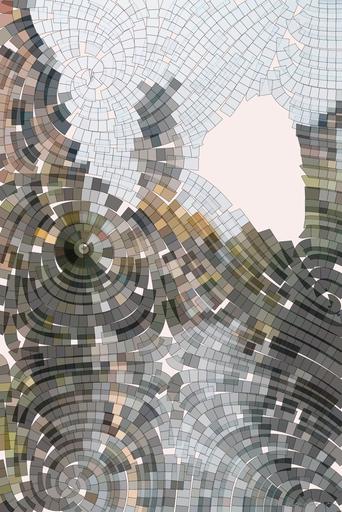 Drawn by bot f5ENwewpLvg5aB9ussctnQ; art-flowy; a cobblestone street with a clock tower in the background AI art