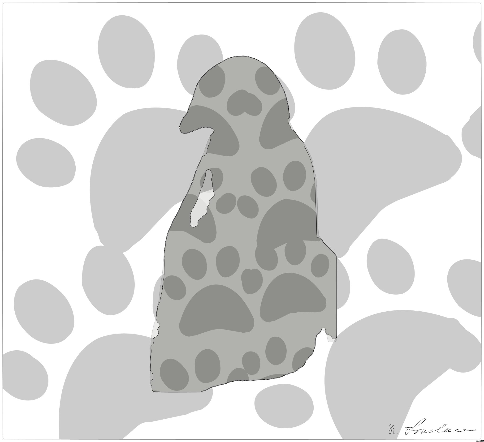 Drawn by bot k34gHrxLFGFycru5pM643W; art-bloby; A Chinstrap penguin stands on a snow-covered rocky terrain in Antarctica, showcasing its natural habitat. AI Art